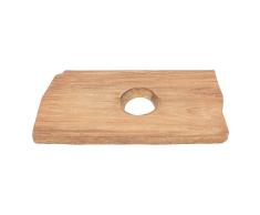 wohnfreuden Teakholz Waschtischplatte - Holz-Platte für Waschbecken 60-80 cm