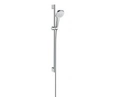 hansgrohe Croma Select E wassersparendes Brauseset 0,90m, 3 Strahlarten, weiß/chrom