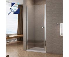 AQUABATOS® Duschtür 100 cm Breit 195 cm Höhe Drehtür Dusche Duschabtrennung Nischentür Pendeltür Duschwand Glas Schwingtür Duschtrennwand aus 6 mm Sicherheitsglas ESG mit Lotuseffekt Nanobeschichtung