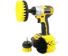 Goldyqin Bohrbürste 3-teiliges Bohrbürsten-Reinigungswerkzeug-Befestigungskit zum Reinigen von Fliesenmörtel-Duschbadewanne Allzweck-Schrubben