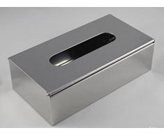 28329-2 Modern Design Papierspender, Spender für Kosmetiktücher, Kosmetiktücherbox, Edelstahl 18/8 (SUS304), hoch glänzend