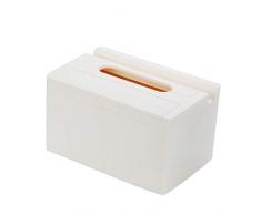 4-in-1 Kosmetiktücher Telefonhalter Wattestäbchenbox Zahnstocherbox Fernbedienungshalter kosmetiktücherbox taschentuchspender Kosmetiktücherspender 19,2 x 12,5 x 11,5 cm