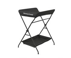 Windeltisch Faltbarer Wickeltisch für Babys, Babybadestation für Kleine Räume, Station für Heim Und Reisen, 0-3 Jahre Alt (Color : Black)