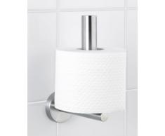 WENKO 19613100 Toilettenpapier-Ersatzrollenhalter Bosio, WC-Rollenhalter, Edelstahl rostfrei, 8 x 18 x 12.5 cm, Matt