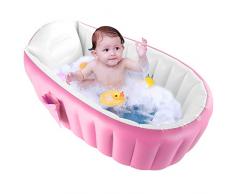 HelloCreate Baby-Badewanne, aufblasbar, tragbar, Mini-Luftschwimmbecken, für 0-3 Jahre Baby