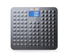 ACCUWEIGHT digitale Anti-Rutsch Personenwaage Elektronische Badezimmerwaage Personen Digitalwaage mit großem LCD-Display, 180kg/400lbs Kapazität, Inklusive Batterie