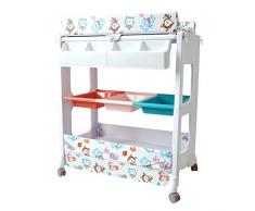 KYSZD-Baby Tragbarer Organizer Kindlicher praktischer Wickeltisch für Babys, Massagepflegetisch, Badestation, mit Badewanne Windelaufbewahrungskorb Home Nursery Organizer Berühren
