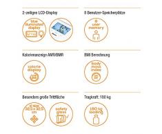 Beurer BF 850 Diagnosewaage weiß, extra große Trittfläche, Messung von Körperfett, Körperwasser, Muskelanteil und Knochenmasse, Kalorienbedarf AMR/BMR, BMI, mit App, zertifizierter Datenschutz