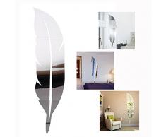 Gearmax® DIY 3D Wandaufkleber Acrylic Mirror Wall Sticker 3D Badezimmer Spiegel die kreativen Montage Spiegel Schlafzimmer wc Wasser-resistente Oberfläche (120 * 30cm)