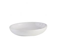 Axentia 282411 Seifenschale Leander, dekorative Badausstattung, runde Seifenablage, Seifenhalter ohne Wandmontage, Badaccessoires aus Keramik, weiß, 10.5 x 10.5 x 2 cm