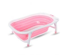 YONGJUN Babydesign Badewanne, Mit Ablaufstöpsel, 0-5 Jahre alt, Rosa