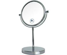 Primaster TrendLine Kosmetikspiegel mit 5-facher Vergrößerung Stand-Kosmetikspiegel 34 cm