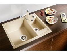 Blanco Metra 6 Weiß Küchenspüle Spülbecken Auflage Granit-Spüle Einbaubecken