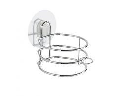 Wenko Haartrocknerhalter, Plastik, Silber 5x8x10 cm