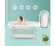 NBCDY Home Folding Adult Badewanne, Ganzkörper-Haushaltsbadewanne Kinderbadewanne, verdickter Hartplastik, tragbare rutschfeste Wanne Badewanne mit Deckel