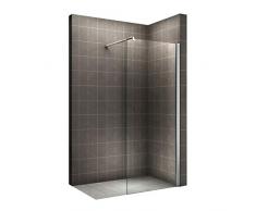 i-flair Walk In Dusche, 10mm STARK, Duschabtrennung aus ESG Sicherheitsglas mit NANObeschichtung #840 (120cm x 200cm)