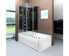 AcquaVapore DTP50-A306R Whirlpool Wanne Duschtempel Dusche Duschkabine 90x180, EasyClean Versiegelung der Scheiben:Nein! +0.-EUR