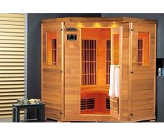 Lars 4 Topline 3 Personen Infrarotkabine & Infrarotsauna / 2000 Watt / Infrarot Wärmekabine und viele Extras