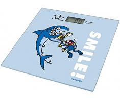 Jata Hogar 295K Glaswaage Kukuxumusu Großes LCD-Display. 4 Sensoren Hohe Präzision Automatisches EIN- und Ausschalten. Umschlaganzeige.