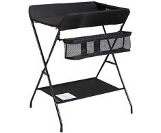 LQBDJPYS Wickeltisch Wickeltisch mit Sicherheits Straps Folding 2 in 1 Babybadestation for Windel-Dresser Organizer Kreuzbein Stil speichern Space Storage Schreibtisch