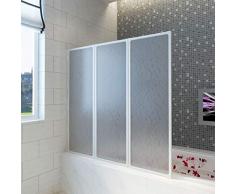 Irfora Badewannen Faltwand Duschabtrennung 141 x 132 cm