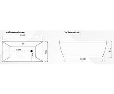 Freistehende Badewanne Kasiopeian 10