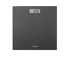 Medisana PS 500 digitale Personenwaage bis 180 kg, Badezimmerwaage aus Glas, Motivwaage, Step-On-Einschaltung in silber