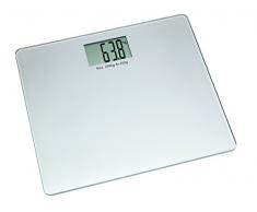 TFA Dostmann 50.1010.54 Personenwaage bis 200 Kg mit extra breiter Trittfläche, XXL, silber