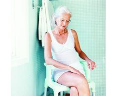 Swift Duschstuhl mit Rücken- und Armlehnen, Blau