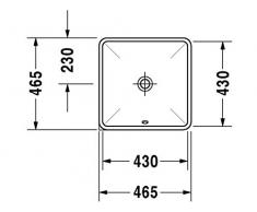 Duravit Einbauwaschbecken Starck 3 430 mm, weiss mit Wondergliss Beschichtung, 03054300001