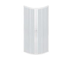 ROLLPLAST PINTO PVC Duschkabine Viertelkreis 75x75 mit zentraler Öffnung Mod. Scorpione