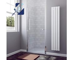 AQUABATOS® 75 x 195 cm Duschtür Duschabtrennung Nischentür Pendeltür Duschwand Schwingtür aus 6 mm ESG Glas mit Nano Beschichtung