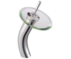 Inchant Contemporary Wasserfall Glas Auslauf Becken Waschbecken Wasserhahn Mischbatterie Chrom Poliert kommerziellen Hoch Bad Waschbecken Wasserhahn unterzähler Typ