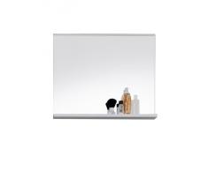Trendteam MZ40101 Badspiegel Wandspiegel mit Ablage weiss Dekor, Glas BxHxT 60x50x10 cm