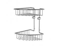 SMEDBO Eck Seifenkorb Haus doppelt, verchromt, Silber