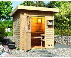 Karibu Saunahaus Torge 38 mm inkl. 9-kW-Ofen