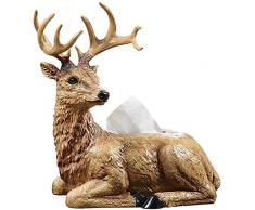 FOOSKOO Kosmetiktücher Box,Kreative Tissue Box Wohnzimmer Tischplatte Couchtisch Dekoration Hauptdekorationen Tablett