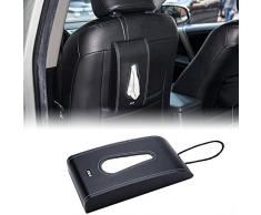 FMS Kosmetiktücherbox Auto Tissue Box Tücherbox Kreativ Stromlinienentwurf mit Telefonnummern-Aufklebern (Schwarz)