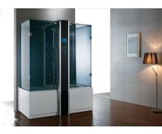 Dampfdusche/Wellnessdusche APHRODITE WS127 1700 x 900 x 2260mm Rückwandfarbe: schwarz