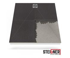 Duschelement MINERAL BASIC 2.Pos Duschboard befliesbar 80x110 cm DEZENTRALER Punkt Ablauf WAAGERECHT - EPS Bodenelement ebenerdig barrierefreie Duschwanne bodengleich