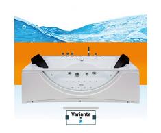 Whirlpool Pool Badewanne Eckwanne Wanne A1821H-B-ALL 180x90cm Reinigungsfunktion, Selfclean:aktive Schlauch-Reinigung +90.-EUR