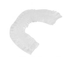 Swiftswan 100PCS / Set Einweg-Hotel-Duschkappe für Damen im Haushalt Wasserdichtes elastisches Design Duschhaube für Erwachsene Haarabdeckung Duschhaube