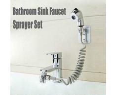 Waschbecken Wasserhahn Sprayer Set für einfache Umwandlung von Tap zu Dusche, Anschluss an Tap Handbrause Kit 2 Spray-Modi (3 Meter)