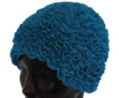 Fashy Damen Badehaube Rüschen, türkis, 3448