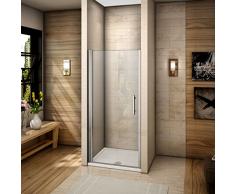 70x195cm Nischentür Duschabtrennung Rahmenlos Pivot Duschtür Duschwand 6mm Sicherheitsglas NANO Beschichtung