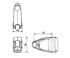 Hansgrohe 96190000 Schieber Unica chrom für Brausestange D