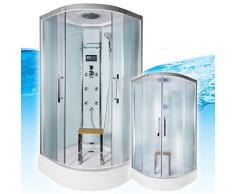 AcquaVapore QUICK26-0013 Dusche Dampfdusche Komplette Duschkabine -Th 80x80, EasyClean Versiegelung der Scheiben:2K Scheiben Versiegelung +89.-EUR