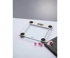 Clatronic PW 3368 // Elektronische Personenwaage mit gut lesbarem LCD-Display // Glas-Oberfläche // 100 g-Schritte // Anti-Rutsch-Füße