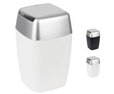 Spirella Kosmetikeimer Retro mit Schwingdeckel 7 Liter (ØxH): 20 x 33 cm Weiß