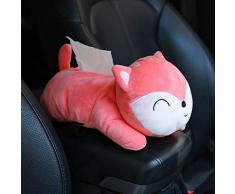 Taschentuchbox Auto, Colorful Kosmetiktücherbox Cartoon Plüsch Auto Taschentuchbox Hängen niedliche Puppe Taschentuchspender Pumping Tissue Box (E)